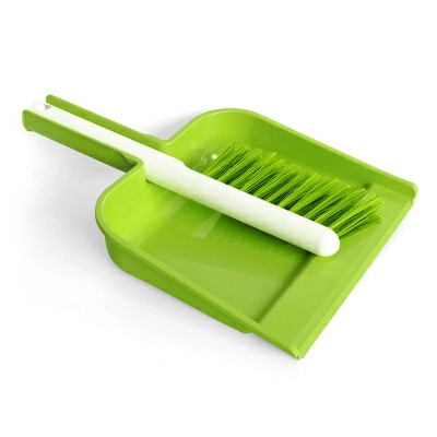 Полноразмерное изображение Комплект Elite Portofino 2 в 1 щетка-сметка+совок, салатовый