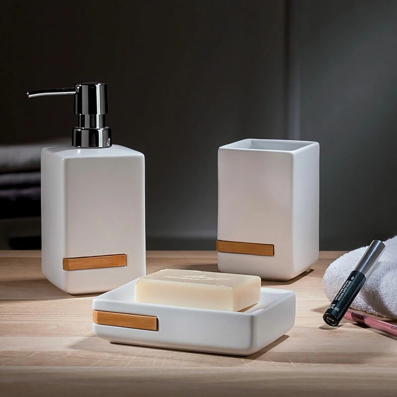 Стакан для зубных щеток Spirella Oslo, белый фото 3