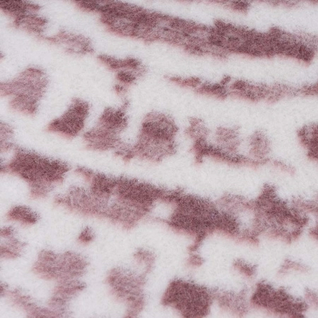 3 Плед 150x200см Pappel Cotton, белый с бордовым фото 2