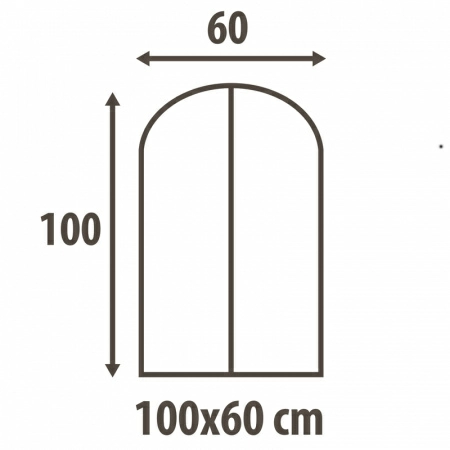 Чехол для одежды Hausmann Paisley 60x100см, бежевый фото 4