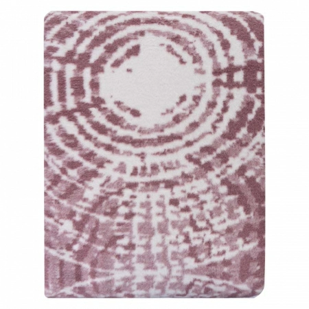 2 Плед 150x200см Pappel Cotton, белый с бордовым фото 3